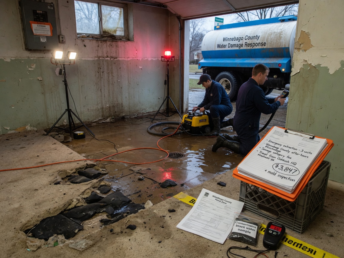 Emergency Water Extraction Costs In Winnebago County: What Affects The Bill
