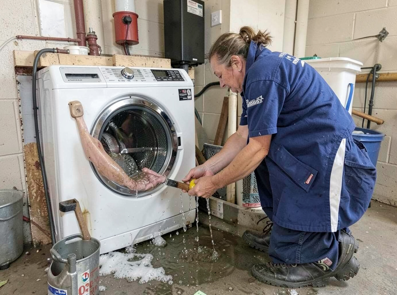 Washing Machine Leak Water Cleanup in Oshkosh